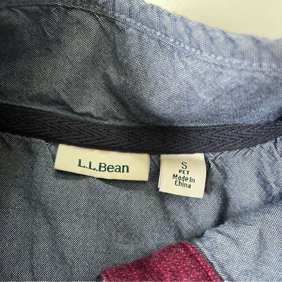 L.L Bean Soft Cotton Rugby Sweater Small Petite - Picture 4 of 7